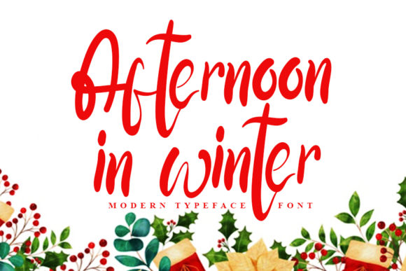 Afternoon in Winter Font for a Professional Brand