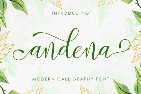 Andena Font: A Timeless Handwritten Typeface for Branding
