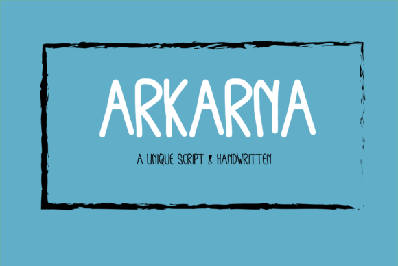 Arkarna: A Handwritten Font for Business Branding