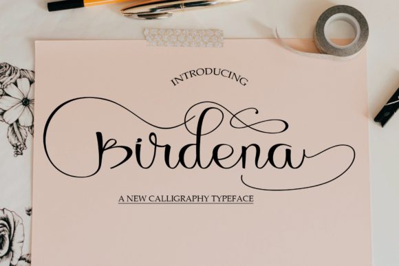 Birdena: A Beautiful Script Font for Creative Crafters