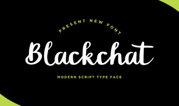 Blackchat: A Handwritten Font with Nostalgic Flair for Crafters