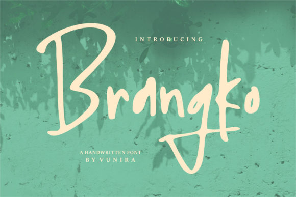 Brangko: A Handwritten Font That Breathes Life Into Branding