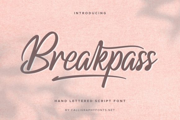 Breakpass: A Handwritten Typeface That Elevates Digital Branding