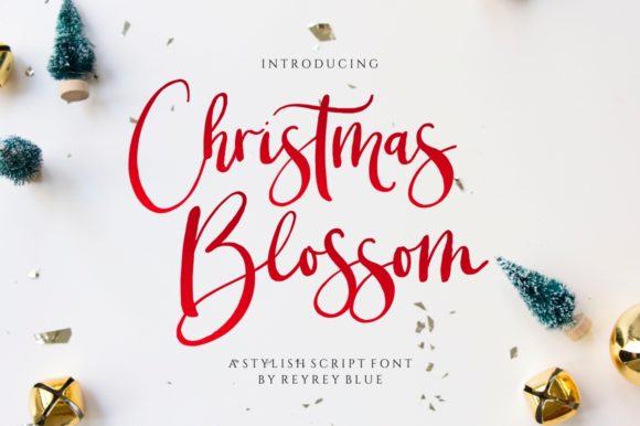 Christmas Blossom Font: Elevate Your Campaign Typography