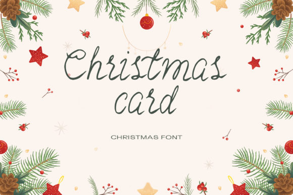 Christmas Card Font: A Handwritten Typeface for Digital Design