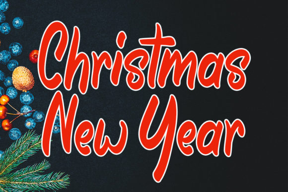 Christmas New Year Font: A Festive Handwritten Typeface for Branding Magic