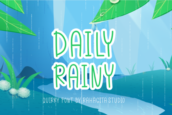 Daily Rainy Font Review: A Quirky Handwritten Typeface for Bold Campaigns