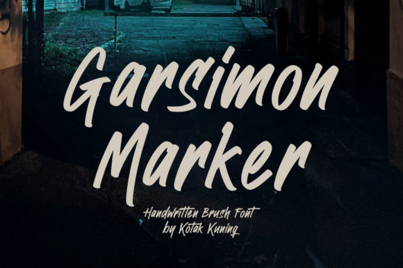 Garsimon Marker: A Handwritten Typeface for Crafters