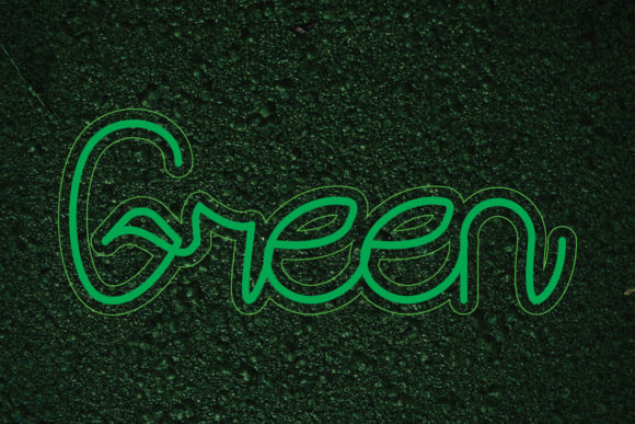 Green Font: A Quirky Script for Charming Craft Projects