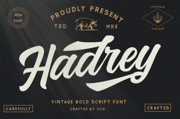 Hadrey Font: A Vintage Handwritten Typeface for Memorable Branding