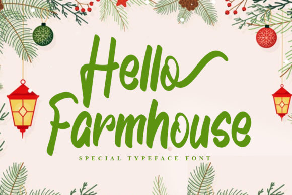 Hello Farmhouse: A Cursive Font for Editorial Elegance