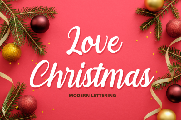 Love Christmas Font: A Bold Handwritten Typeface for Marketers