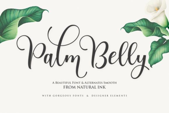 Palm Belly Font: A Script Amp for Crafting with Style
