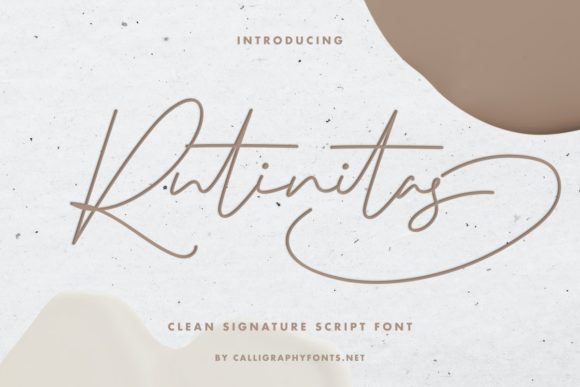 Rutinitas: A Delicate Handwritten Typeface for Modern Branding