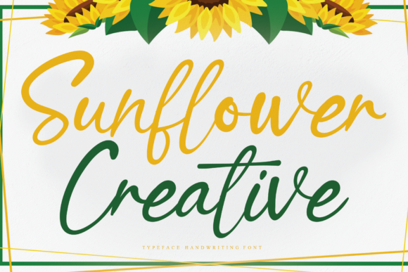 Sunflower Creative: A Handwritten Typeface for Beautiful Craft Projects