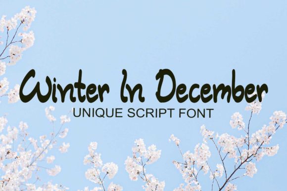 Winter in December Font for Modern Web Design