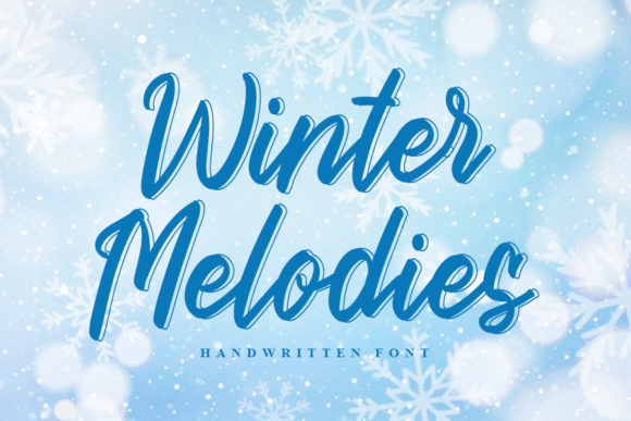 Winter Melodies: A Handwritten Font for Festive Craft Creations