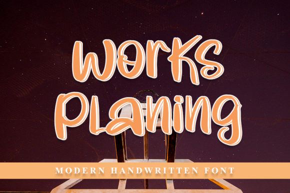 Works Planing Font for a Polished Brand Identity